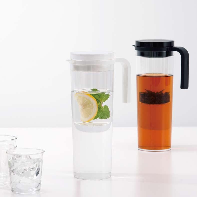 close Outer lid Silicone ring Inner lid Infuser Mesh 22489 new PLUG iced tea jug white φ95 x H270 x W150 mm / 1.2 L φ3.8 x H10.