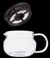 The round shape of the glass pot assists tea leaves movement. The lid fits tightly so it won t drop off, and the large grip is handy to serve.