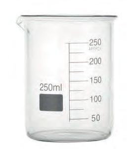 Beaker 100ml Ø 5,7cm H 7,5cm # 01309 Scientific Glass Beaker 250ml Ø 7,7cm H
