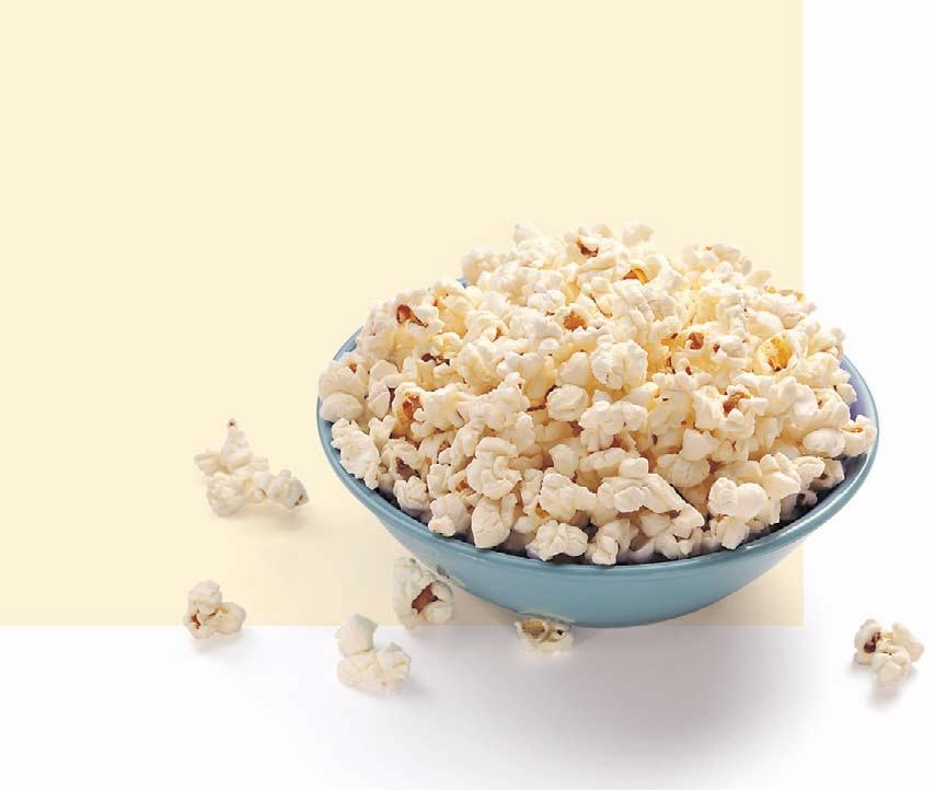 Grains 275 vegetables. Popped corn (see sidebar: Putting the Pop in Popcorn, this page) makes an excellent snack as long as it is not drenched in butter and salt. Flax Flax is an ancient crop.