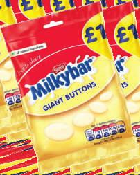 Yorkie Giant Buttons Nestle Aero Peppermint Bubbles Nestle Milkybar Giant Buttons 12 x 80g 12 x 80g 12 x 85g Free Delivery (subject to