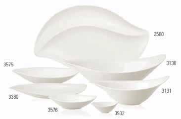 2761 Oval gourmet plate {1} 32x28cm 2790 Round gourmet plate {1} 30cm 2906 Serving dish {1} 42cm 2916 Serving dish {1} 34cm 3287 Oval bowl {1} 32cm 3288 Oval bowl {1} 26cm New Cottage