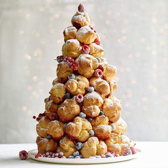 buffet dessert M A K E F O U R S E L E C T I O N S Croquembouche Profiteroles filled with Baileys custard topped with toffee and