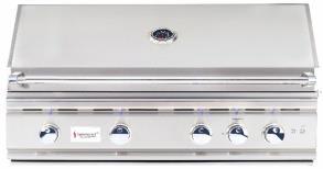 99 TRL38-NG / TRL38-LP TRL 38 Grill (4) 18,000 BTU #304 Stainless Steel U-Tube Burners Flame Thrower Ignition 8mm Thick Solid Stainless Steel Grates Flash Tube for Manual Ignition Easy Clean