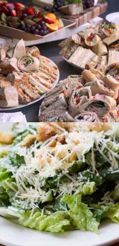 cold lunch buffet Chef s tossed salad with house made dressing choice of potato or pasta salad selection of assorted sandwiches and wraps (tuna, egg, ham & cheese) fresh vegetables with dip assorted