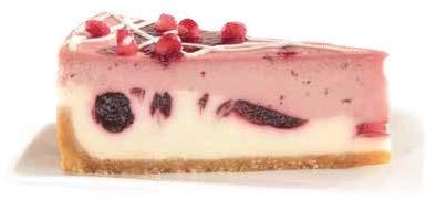 berry compote meets the creamiest of White Chocolate Cheesecake in this indulgent hybrid.
