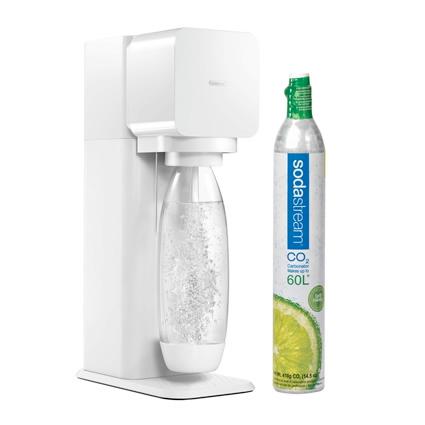 SodaStream JET - Starter Kit $160.00 delivered to your home or office. Available in black. This package includes everything you need to make fresh sparkling water in your own home.