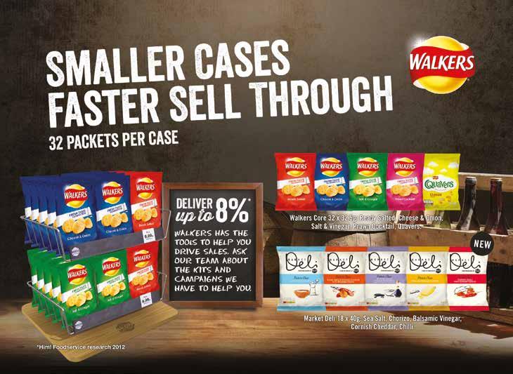 CRISPS & NUTS (CONT) Size Pack CONFECTIONERY Size Pack WALKERS 24125T WALKERS CHEESY WOTSITS 32's 1 24100 WALKERS DELI ANGLESEY SEA SALT 40G 18 1 24097 WALKERS DELI CHORIZO & ONION 40G 18 1 24099