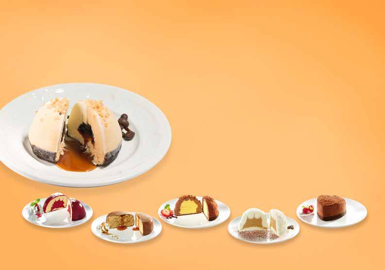 Individual Portions Ice cream desserts straight from the freezer to the plate New!