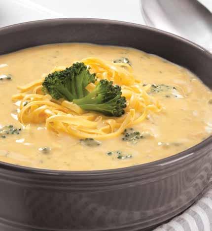 Although perfect as a cup of soup, our Cheddar Broccoli Soup is also great stirred into casseroles. Just add water. 8 oz. dry mix. Serves 8.