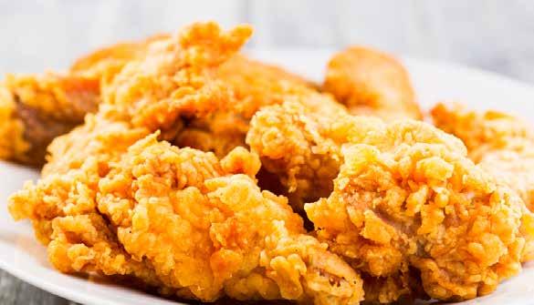 FRIED CHICKEN 3 1 cup crisp rice cereal, coarsely crushed 1/2 cup buttermilk 2 tbsp. all-purpose flour 1/2 tsp. salt 1/4 tsp. dried thyme 1/4 tsp.