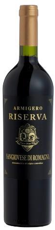 (Abruzzo) Armigero Sangiovese di Romagna Riserva A superb wine from the Emilia-Romagna region. Ruby red with lashings of ripe cherries, dried fruit and spice, light and fruity on the palate.