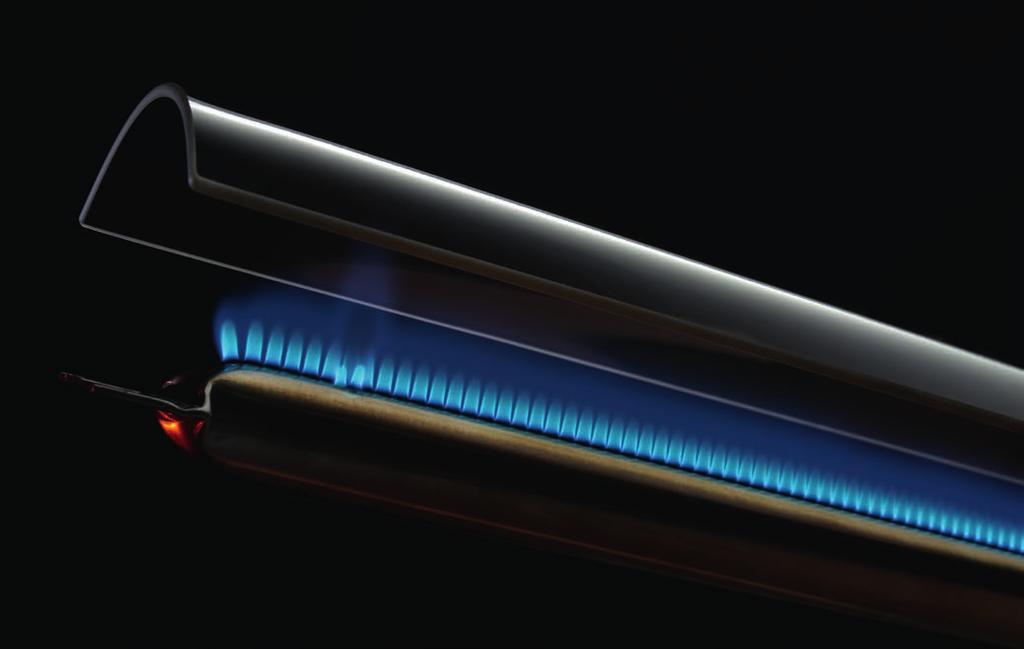 4 Visible but protected Burner shields For your long-lasting and almost maintenance-free burning The transparent glass-ceramic allows a user to receive visual flame response.