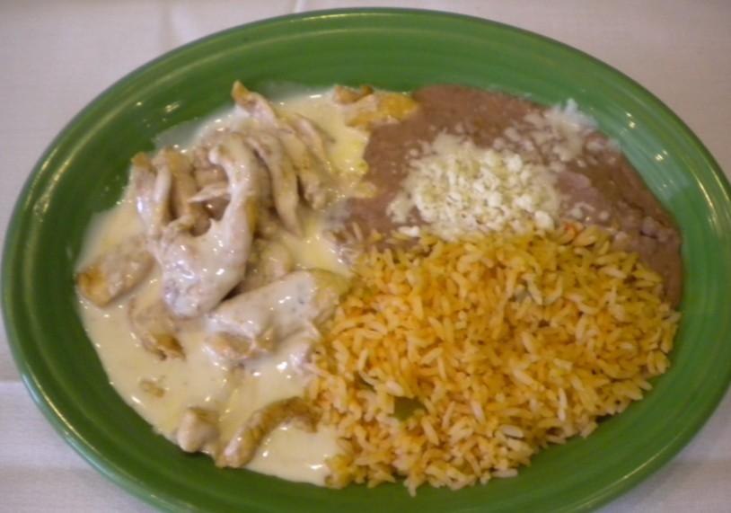 59 One beef burrito and one beef enchilada. Special No. 8-4.99 One chile relleno, one taco, rice and beans. Special No. 9-4.99 One beef enchilada, one chile relleno and rice. Special No. 10-4.