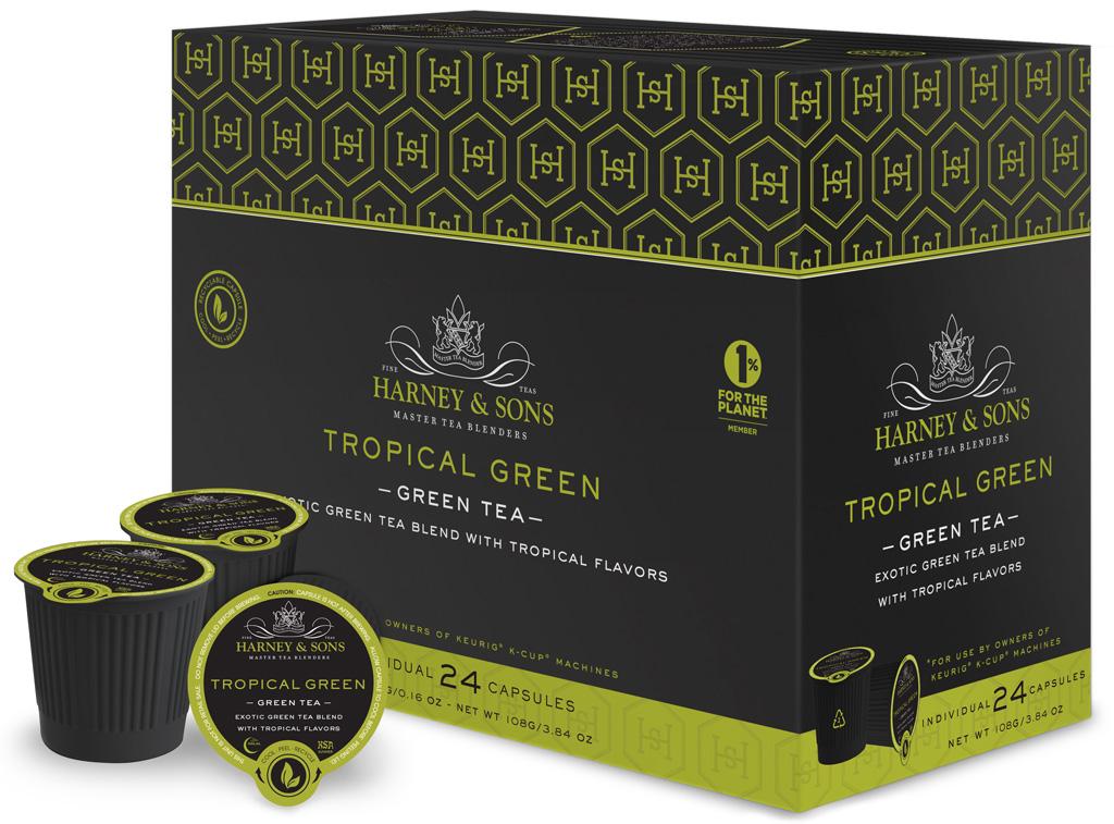 TROPICAL GREEN Description: Tropical Green Tea is hand-blended green teas and