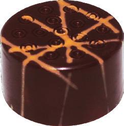 230 MINI ROUND DECORTED CHOCOTE SHE Mini Round Chocolate Shell made with 69% Single Origin cocoa.