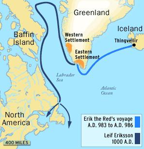 First Contact: The Norse The Vikings were the first Europeans to establish colonies in the Americas, as early as the 10 th century AD Norsemen from Iceland first