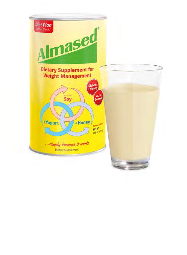 Simply because it works... Developed by a German scientist, Almased is an all-natural, healthy way to lose weight.