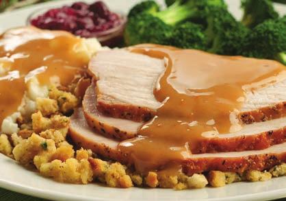 WE PROUDLY HAND-CARVE OUR OWN BUTTERBALL TURKEY BREAST. Butterball is a registered trademark of Butterball, LLC. Perkins entrées feature turkey by Butterball.