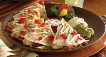CHILE CON QUESO (360 CALS) Our signature, handcrafted and deliciously creamy cheese dip. 7.