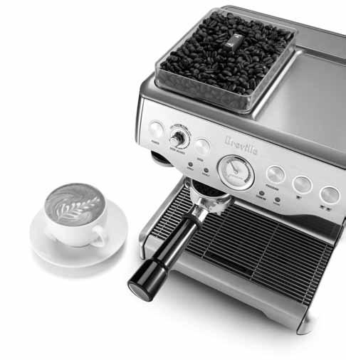 INTRODUCING THE BREVILLE PROFESSIONAL 800 COLLECTION Fresca Espresso Machina The quality of freshly ground coffee used in espresso is one of the four most important factors in the preparation of