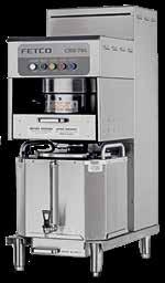 HIGH VOLUME BREWING SYSTEMS CBS-71A Single Stationary Coffee Brewer Config. Voltage Phase Wires KW Electrical C71017 3 x 5.0 kw 120/208-240 3 4+G 11.5-15.1 Terminal Block 31.9-36.8 18.0-24.