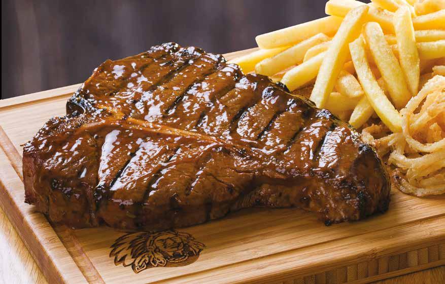 50222S Halaal MARCH 2018 p3 CHOICE STEAKS 200g 300g CHARGRILLED RUMP 115.90 139.90 Juicy and perfectly prepared. NEW YORK SIRLOIN 115.90 139.90 Tastiest cut of beef.