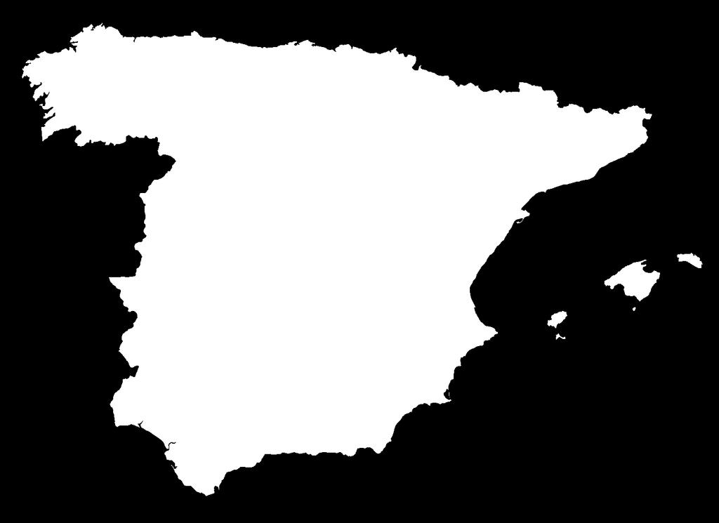 The Spanish Empire Topics Spanish Information QR Code Europe; bordering Atlantic Ocean & Mediterranean Sea Small mountain ranges, Atlantic