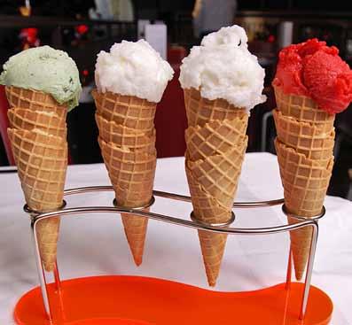 Ice Cream is available to Take Away Please note that all ice creams and sorbets on the following menu are home-made using only the finest