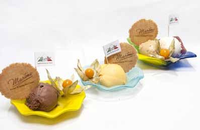 Ice Cream / Sorbet MARTONE S HOME-MADE AWARD WINNING ICE CREAM 1 scoop of any of the following flavours 2.20 2 scoops of any of the following flavours: 3.