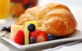 49 per guest Continental Breakfast Croissants Mini Danish Assorted Muffins Assorted Juices $6.