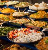 CREATE YOUR OWN BUFFET PACKAGE BUFFET SELECTION INCLUDES CHOICE OF TWO SALADS, THREE ENTRÉES, THREE SIDE ITEMS AND THREE DESSERTS.