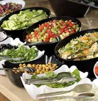CREATE YOUR OWN BUFFET PACKAGE SIDE ITEMS SELECT THREE OF THE FOLLOWING Herb-Roasted Red Potatoes Steamed Garden Vegetable Medley Butter-Glazed Corn with Sweet Red Peppers Garlic Mashed Potatoes