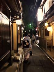 At the north end of the street, the for generations where the teahouses or such the deep culture and rituals that can be witnessed main areas people go to for their drinking or dining Pontocho