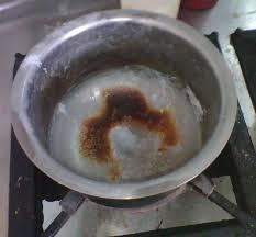 Prevent scorching of milk When milk is heated, some
