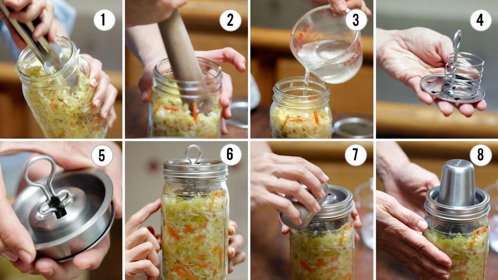 How it Works Kraut Source Assembly Video: http://bit.ly/krtsrcelid 1. Chop up veggies and put in a wide mouth mason jar. 2.