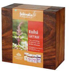 Tulsi Tea Wooden Gift Box Tulsi Tea Gift Box: