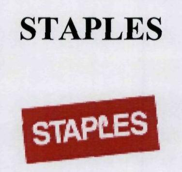 Trade Marks Journal No: 1453, 11/10/2010 Class 30 1929940 03/03/2010 STAPLES INC trading as STAPLES INC 500 STAPLES DR4IVE FRAMINGHAM MASSACHUSETTS 01702 USA MANUFACTURERS, TRADERS & SERVICE