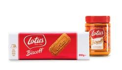Outside the home markets of Belgium, the Netherlands and France, Lotus original caramelized biscuits are marketed under the brand name Lotus Biscoff, a contraction of Biscuit with coffee and a