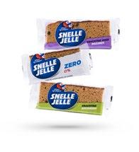 30 Lotus Bakeries Annual review 2017 Snelle Jelle Annas In 2002, Dutch brand Snelle Jelle was born. This tasty wholemeal gingerbread snack is packed with carbohydrates and handy to eat on the go.