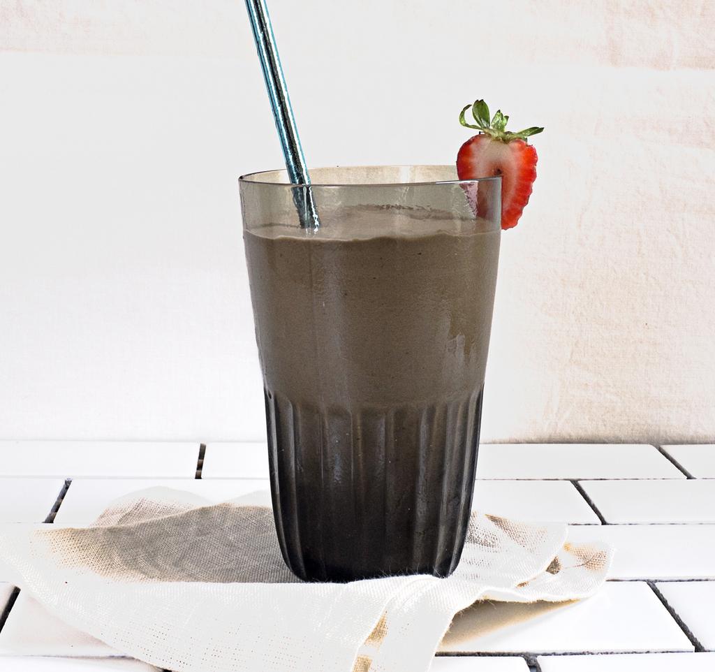 Cold Brew Coffee Smoothie ½ banana. Blend with ice cubes.