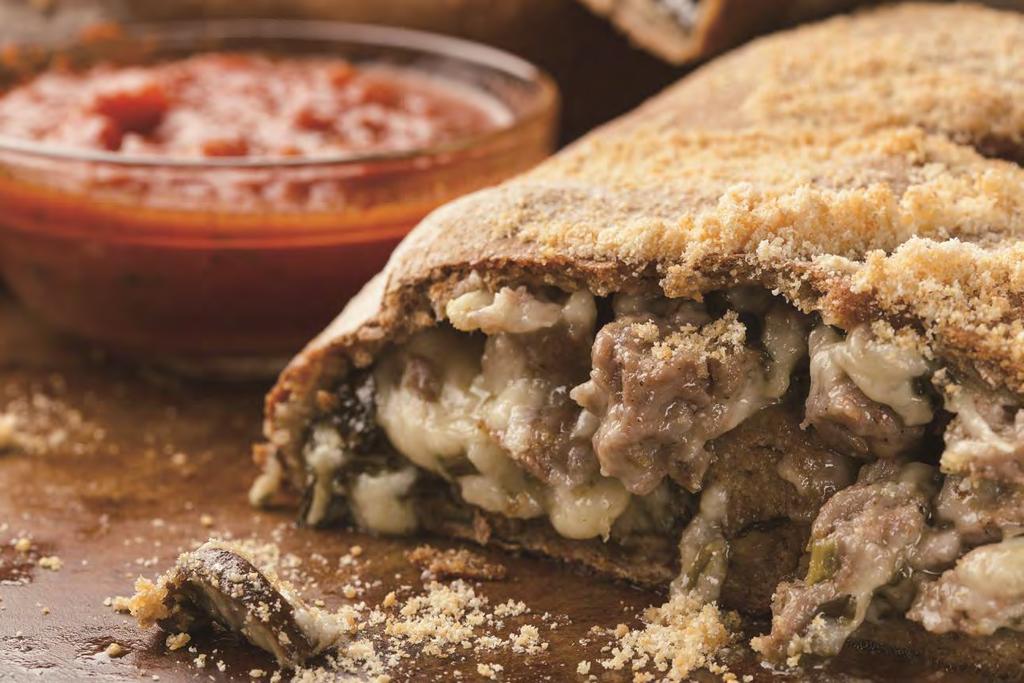 HAM, GRUYERE AND MUSHROOM STROMBOLI 1. On your cooktop, sauté the mushrooms in the butter, set aside. 2. Using the CHICKEN setting, Preheat the Air Fryer to 360 F.