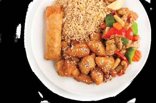 chinese chinese buffets SESAME CHICKEN PER GUEST One Entrée Buffet...7.99 Includes choice of one entrée, one appetizer, egg roll or crab rangoon and fried or steamed rice. Two Entrée Buffet...8.