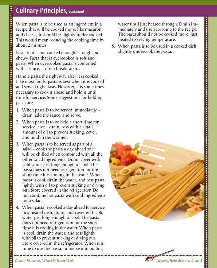 Whole Grain Pasta Shapes and Numbers