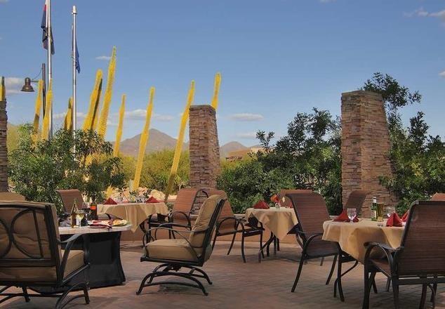 Our outdoor patio, adjacent to The Garden Grille & Bar can accommodate up to 25 people for a standing or seated reception.