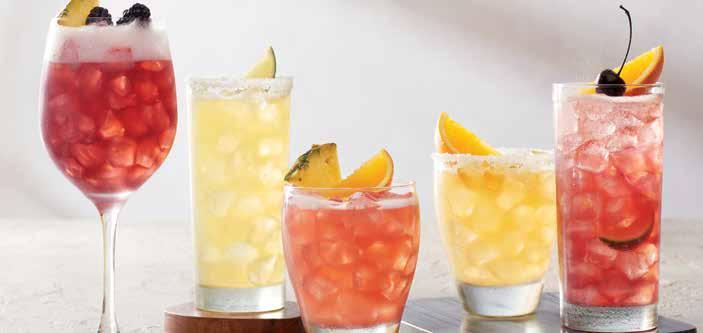 (150 calories) S SAUZA GOLD COAST 'RITA Our proprietary house margarita made with Sauza Gold Tequila. Have it frozen or on the rocks.