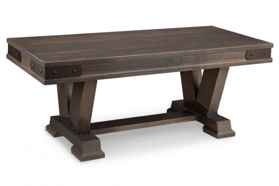 DINING ROOM - BENCH HSPI-P-CHP1648WS P-CHP1648WS Chattanooga 48 Pedestal Bench with Wood Seat - 48Wx18Hx16D P-CHP1648FS