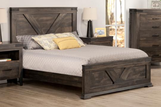 BEDROOM - BEDS HSPI N-CH-QL N-CH-SL Chattanooga Single Bed with 22 Low Footboard - 42-1/4Wx58Hx81D N-CH-DL Chattanooga Double Bed with 22 Low Footboard -