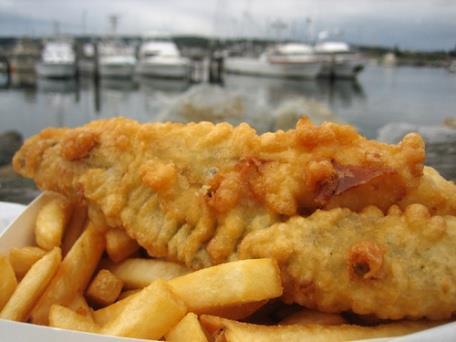 Entrees Fish & Chips Fried Chicken HST sales tax of 13% will be applied to all menu prices. Fried Chicken Special with Coleslaw, Bread Roll and French Fries...$13.95 Fish & Chips $13.