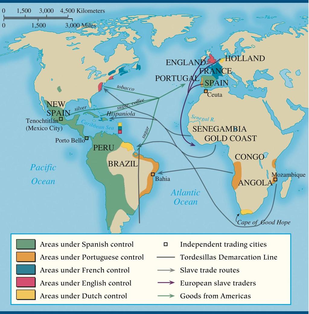 Triangular Trade Route in the Atlantic Economy As the trade in slaves grew, it became part of the triangular trade route that characterized the Atlantic economy.